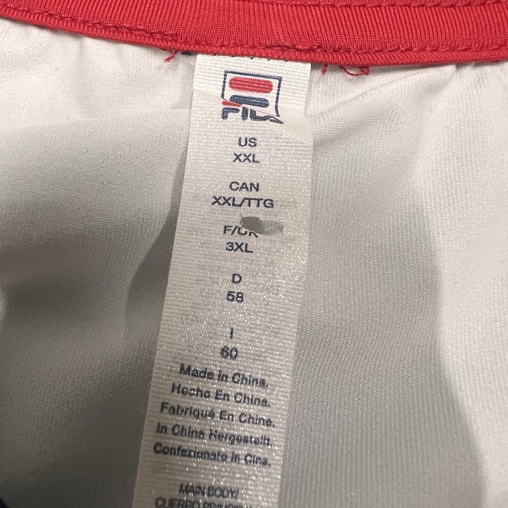 Fila Performance Iconic Heritage Tennis Shirt Mens XXL UV stretch Performance - Picture 8 of 9